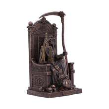 Load image into Gallery viewer, Santa Muerte Statue Spiritual Occult Throne Figurine Gothic Holy Death Altar Decor
