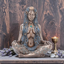 Load image into Gallery viewer, Celestial Goddess Statue Figurine Ornament Sculpture Moon Stars Pagan Wiccan
