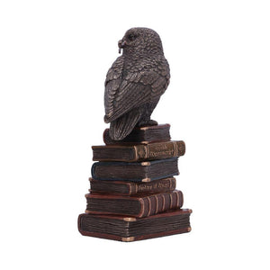 Bronze Spellcraft Witches Familiar Owl on Book Figurine