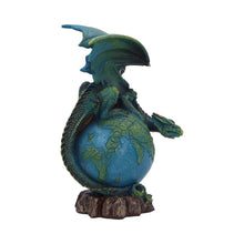 Laden Sie das Bild in den Galerie-Viewer, Gothic Earth Dragon Ornament Fantasy Planet Globe Sculpture Nature Guardian
