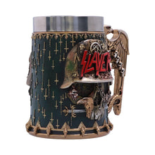 Charger l&#39;image dans la galerie, Official Slayer Skull Tankard | Eagle Helmet Logo Mug | Heavy Metal Collectible 16.5cm
