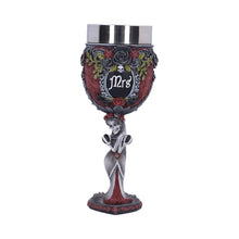 Load image into Gallery viewer, Mrs Skeleton Goblet Gothic Bride Chalice Day of the Dead macabre Art Decor
