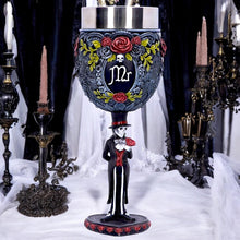 Load image into Gallery viewer, Gothic Skeleton Mr Goblet Day of the Dead Wine Chalice Macabre  Art Decor
