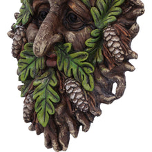Load image into Gallery viewer, Autumn Horned Forest Spirit Ornament Woodland Pagan Plaque Wiccan Decor
