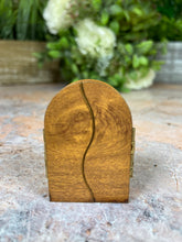 Load image into Gallery viewer, Wooden Our Lady of Perpetual Help Icon Magnet Handcrafted Fridge Decor Sacred Virgin Mary Religious Art Perfect Spiritual Gift
