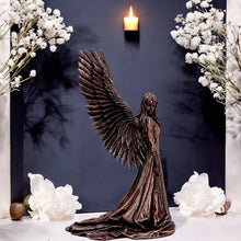 Load image into Gallery viewer, Anne Stokes Spirit Guide Bronze Figurine – 24cm Small Gothic Angel Statue
