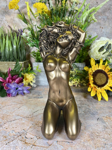 Exquisite Bronze Effect Medusa Sculpture - 21 cm Tall - Greek Mythology Artwork-OsirisTradingUK