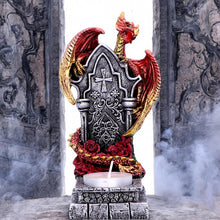 Load image into Gallery viewer, Fantasy Gothic Dragon Tealight Holder Ornament Majestic Statue Home Decor
