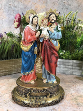 Load image into Gallery viewer, Osiris Trading UK Holy Family Statue of the Virgin Mary with Joseph and Jesus Religious Ornament Figure Home Decor 33 cm
