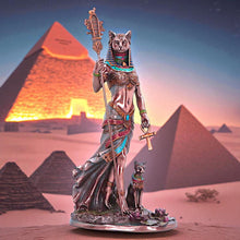 Load image into Gallery viewer, Bastet Goddess of Protection Figurine Egyptian Cat Statue Egyptian Mythology

