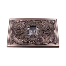 Laden Sie das Bild in den Galerie-Viewer, Anne Stokes Dragons of the Sabbats Tarot Box Bronze 14.5cm - Gothic Dragon Card Holder
