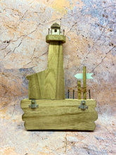 Load image into Gallery viewer, Charming Coastal Lighthouse Key Holder – Reclaimed Wood Nautical Wall Decor with Hooks-OsirisTradingUK

