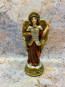 Archangel Barachiel Resin Figurine, 15cm – Blessings & Prosperity Angel Statue, Spiritual Guardian Decor, Elegant Religious Art