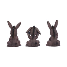 Load image into Gallery viewer, Black Labrador Puppies Three Wise Dog Figurines Pet Decor See No Evil ornament
