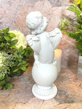 Load image into Gallery viewer, Guardian Angel Cherub Resin Ornament | Angelic Home Decor, Symbol of Protection and Love | 23 cm x 9 cm
