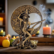 Load image into Gallery viewer, Wiccan Witch Celtic Moon Figurine Pagan Goddess Statue Witchcraft Ornament
