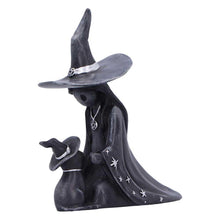 Load image into Gallery viewer, Little Souls Twilight Witch Figurine Gothic Girl Cat Moon Magic Ornament Decor
