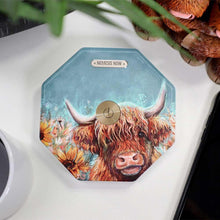 Load image into Gallery viewer, Highland Cow Foldable USB LED Lamp Rechargeable Origami Light Rustic Decor
