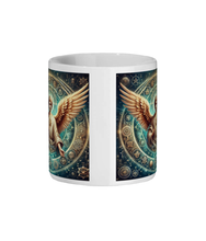 Load image into Gallery viewer, Stunning Archangel Barachiel Ceramic Mug - Mystical Angel Art, Spiritual Coffee Cup, Celestial Design 11oz
