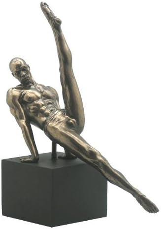 Unicorn Studios Male Gymnast on Plinth Bronze Effect Gymnastics Sculpture-OsirisTradingUK