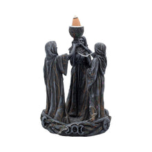 Load image into Gallery viewer, Mother Maiden &amp; Crone Backflow Incense Burner Wiccan Triple Goddess Aromatherapy
