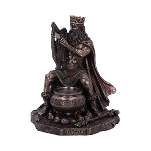 Dagda Tuatha Dé Danann Celtic God Figurine  Irish Myth Bronze Pagan Statue Art