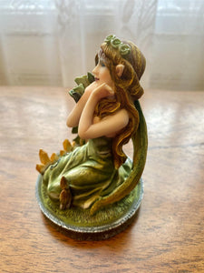 Virgo Zodiac Enchantress Fairy Figurine - Handcrafted Resin Virgo Maiden Statue - Earthy Aesthetic Decor, Ideal Gift for Virgo Individuals-OsirisTradingUK