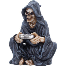 Load image into Gallery viewer, Gaming Reaper Figurine  Grim Skull Gamer Ornament Gothic Console Decor
