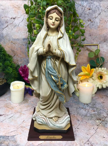 Osiris Trading UK Blessed Virgin Mary Our Lady of Lourdes Statue Religious Ornament Figurine 30 cm-OsirisTradingUK