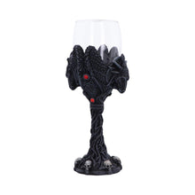 Load image into Gallery viewer, Dark Gothic Baphomet Goblet  Occult Chalice Wine Vasal with Pentagram &amp; Skulls
