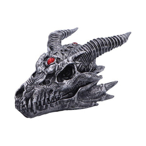 Nemesis Now Dragon Skull Tribal Flame Figurine - Gothic Decor 21.5cm