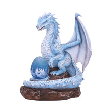 Load image into Gallery viewer, Fantasy Ice Dragon Glowing Egg LED Light Figurine Gothic Mythical Creature Statue
