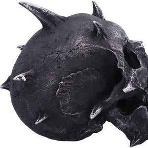 Gothic Spiked Demon Skull Figurine Fanged Horror Decor Halloween Scary  Statue
