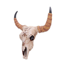 Load image into Gallery viewer, Bison Skull Ornament Western Wall Decor Rustic Boho Sculpture Tribal Display
