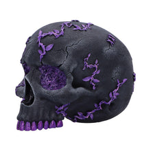 Load image into Gallery viewer, Fantasy Roses Skull Purple Gothic Geode Figurine Crystal Horror Ornament Decor
