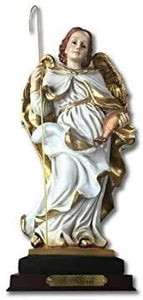 Archangel Raphael Statue Religious Figurine Sculpture Ornament Angel of Healing for Home or Chapel