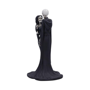 Gothic Skeleton Couple Figurine 24cm - Romantic Gothic Decor Ornament - Hand-Painted Sculpture