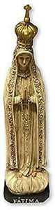 Osiris Trading UK Blessed Virgin Mary Our Lady of Fatima Statue Ornament Resin Figurine for Home Chapel Religious Sculpture