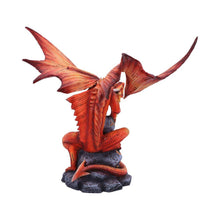 Load image into Gallery viewer, Gothic Fire Dragon Anne Stokes Fantasy Mythical Figurine Age of Dragons Statue
