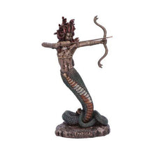 Laden Sie das Bild in den Galerie-Viewer, Medusa’s Wrath Bronzed Figurine | Greek Mythology Statue with Bow &amp; Serpents | Nemesis Now Collectible, New &amp; Boxed
