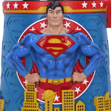 Load image into Gallery viewer, Superman Tankard Official DC Comics Mug Man of Steel Cup with City Skyline

