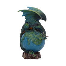Laden Sie das Bild in den Galerie-Viewer, Gothic Earth Dragon Ornament Fantasy Planet Globe Sculpture Nature Guardian
