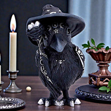 Load image into Gallery viewer, Cult Cuties Raven Witch Figurine Gothic Occult Crow Magic Collectible Ornament
