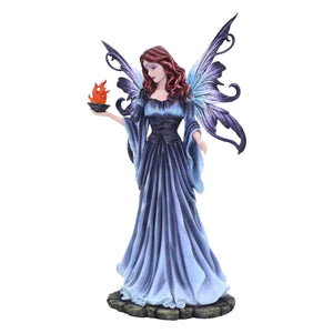 37cm Fantasy Fairy Figurine - Gothic Fairy Statue, Resin Collectible, Enchanted Home Decor