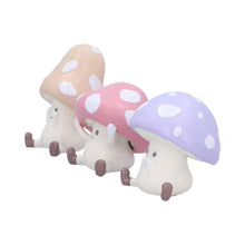 Load image into Gallery viewer, 3 Adorable Wise Toadstools Figurines Cute Whimsical See No Hear No Speak No Evil
