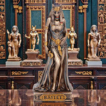 Load image into Gallery viewer, Small Bastet Cat Goddess Statue Ancient Egypt Mythology Statue Ornament Gift
