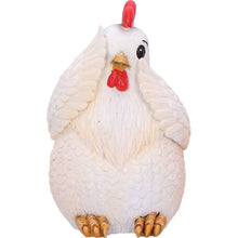 Load image into Gallery viewer, Three Wise Hens Figurines See No, Hear No, Speak No Evil Farmyard Art Decor
