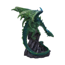 Laden Sie das Bild in den Galerie-Viewer, Mythical Green Dragon Sculpture – Expertly Crafted Fantasy Collectible Statue 21cm
