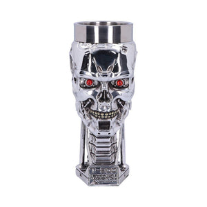 Official Terminator 2 T-800 Head Goblet | T2 Judgment Day Collectible Wine Glass | Sci-Fi Gift