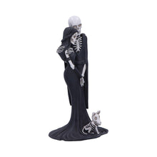 Load image into Gallery viewer, Gothic Skeleton Embrace Figurine Couple &amp; Dog Everlasting Macabre Fantasy Art
